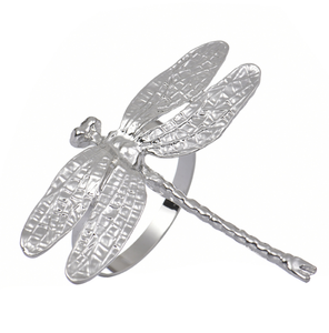 2024 Noël libellule forme animale métal pas cher <span class=keywords><strong>ronds</strong></span> <span class=keywords><strong>de</strong></span> <span class=keywords><strong>serviette</strong></span> - Product Image 3