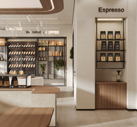 CIRI Design d'intérieur de café, comptoirs de bar à café, vitrines pour magasins de bubble tea, armoires de présentation en verre, personnalisation complète de la pièce, magasin
