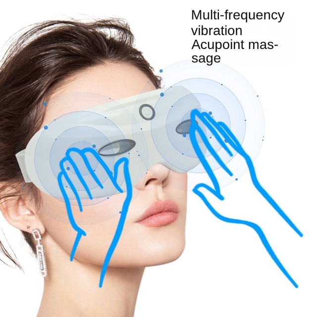 CE Home Eye Massager with Heating Pad Smart Timing Control Portable Design for Eye Fatigue Relief and Stress Reduction