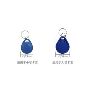 Handmade leather access <b>card</b> holder, mini proximity <b>card</b> <b>protector</b> keychain, teardrop-shaped bus <b>card</b> holder - Product Image 5