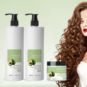 Shampooing et revitalisant hydratant à l'avocat Qquaker Private Label pour cheveux bouclés, masque réparateur pour cheveux abîmés - Product Image 1