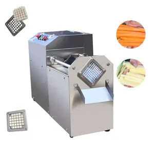 Electric Fruit Vegetable Strip Cutting Machine Pusher Potato Chips Slicer Carrots Shredding Slitting Machine