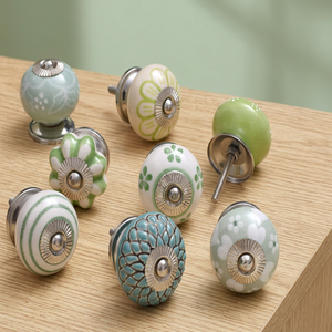 Modern Design Multicolored <b>Ceramic</b> Cabinet <b>Knobs</b> High Quality Eco-Friendly Kitchen Bedroom Bathroom Wardrobe <b>Drawer</b> Use - Product Image 1