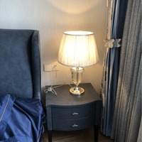 Lampe de table LED en cristal moderne écologique blanc chaud Dimmable élégant salon chambre bureau