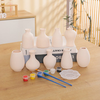 DIY Ceramic <strong>Vase</strong> Pottery <strong>for</strong> Unglazed Earthenware Painting Coloring Non-plaster Toy Children Kindergarten Mainland China