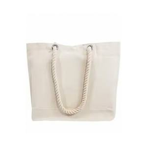 Bolsa de lona de fin de semana impresa personalizada con asa de cuerda, de moda para compras de comestibles y cosméticos con logotipo personalizado - Product Image 2