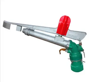Pistola de irrigação automática, pistola spray para irrigação em fazenda de 18-35m, rotação ajustável, aspersor de braço, controle remoto