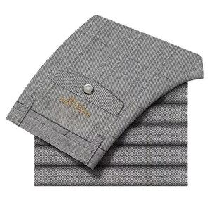 <span class=keywords><strong>Pantaloni</strong></span> da Uomo Slim Fit Senza Stiratura, Asciugatura Rapida, Resistenti alle Pieghe, Anti-Restringimento, Antistatici, Anti-Pilling, <span class=keywords><strong>Pantaloni</strong></span> Eleganti Elasticizzati - Product Image 6