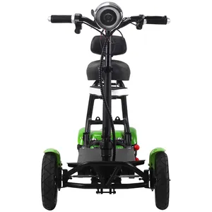 Scooter portátil de 4 ruedas para ancianos, potente movilidad, cuatro ruedas, opklapbare
