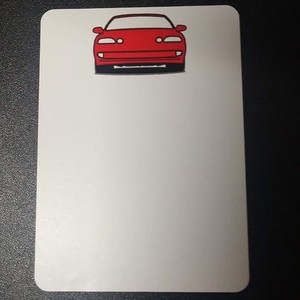 Vinilo Adhesivo para Auto, Diseño de Auto Rojo, PVC Autoadhesivo, Forma Personalizada, Laminado Mate, Regalo Promocional - Product Image 4