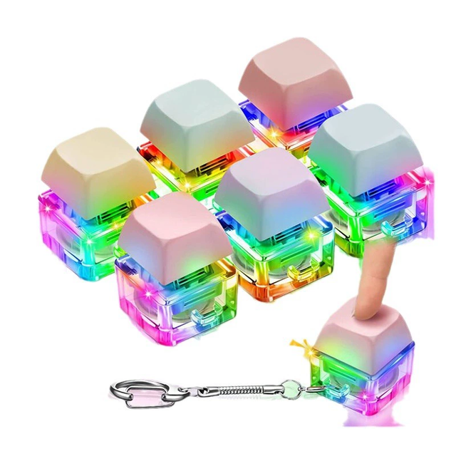 Hot DIY Switches Tester for Mechanical Keyboard With Keycap Switch Tester Custom Made Gift Keychain