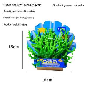 Offre Spéciale Gradient Réservoir <span class=keywords><strong>D</strong></span>'<span class=keywords><strong>eau</strong></span> <span class=keywords><strong>De</strong></span> <span class=keywords><strong>Mer</strong></span> Paysage PVC Corail À Corps Souple Aquatique Herbe Gradient Corail <span class=keywords><strong>Poisson</strong></span> Pour Vivre Aquarium Simulation - Product Image 6