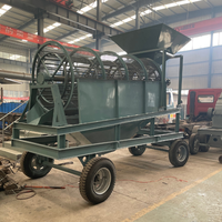 Trommel de compostage industriel mobile, tamis rotatif à tambour, moteur à roulement, machine de criblage de sol en acier au carbone haute efficacité