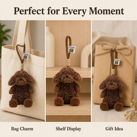 Figurines en peluche personnalisées pour chiens, porte-clés anime, pendentifs mignons pour sacs à dos, animaux en peluche, jouets en peluche – Vente directe usine
