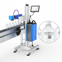 Machine de marquage laser CO2 40W haute efficacité et haute précision pour la production de bouteilles en verre, de bière et de vin (compatible DXF/BMP/DWG)