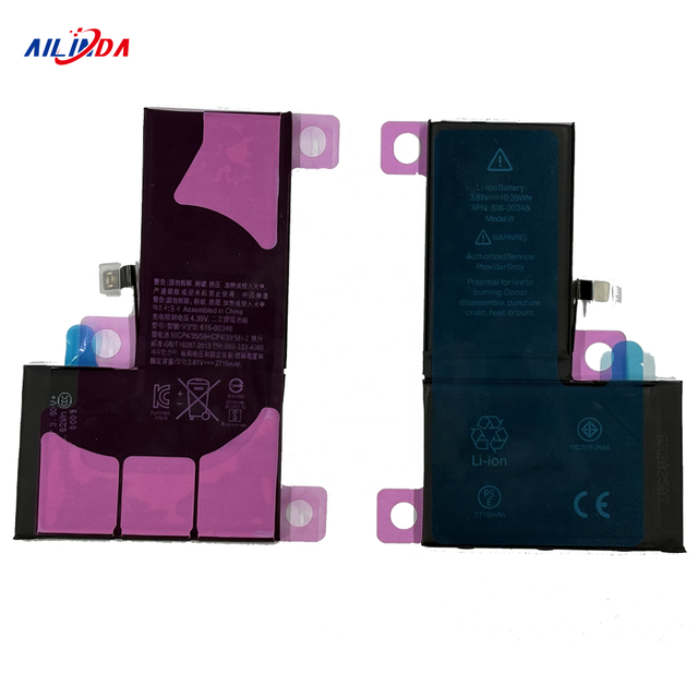 2716mAh Standard Capacity Lithium-ion Batteries for iPhone X Replacement Battery