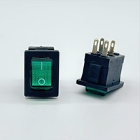 Interrupteur à bascule Yongxing série KCD 3A 250V Dpst marche/arrêt avec lumière