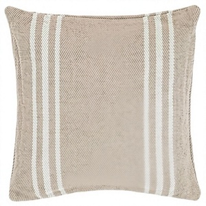 <b>INDIAN</b> TEXTILES H/L Striped Square <b>Throw</b> Pillow Woven Textile Minimalist Design Hand Washable Decorative Cushion Cover - Product Image 1