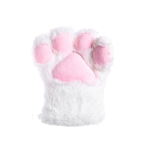 Guantes de Navidad de Peluche Suave con Diseño de Pata de Gato de 4 Dedos para Cosplay al por Mayor - Product Image 5