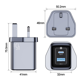 45W USB C sạc với 2 cổng sạc nhanh USB-C tường Adapter PD 3.0 tương thích cho Apple cho iPhone carregador cho Iphone - Product Image 2