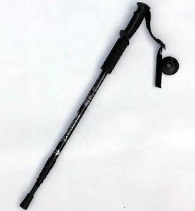 Tongkat Berjalan Aluminium Luar Ruangan Teleskopik Lipat Pertahanan Diri Mendaki Tongkat Trekking Mendaki Memanjat Memanjat - Product Image 3