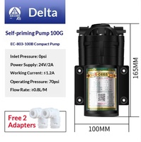 Pompe de surpression Delta auto-amorçante à membrane pour conduite d'eau, pressurisation 400G 100G 600G, modèle à fil de cuivre 24, sans alimentation électrique
