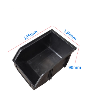 ESD tempat penyimpanan plastik hitam Anti statis, jalur gigi/sekrup komponen konduktif dapat disesuaikan ukuran dapat disesuaikan untuk keamanan - Product Image 1