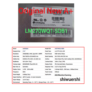 Pantalla LCD Original Nueva A+ de <span class=keywords><strong>27</strong></span> Pulgadas LM270WQ1 SDA1 SDA2 SDB1 SDB3 SDC2 SDF1 SDF2 SDG1 SLB1 SLB2 de Repuesto para Monitor <span class=keywords><strong>iMac</strong></span> - Product Image 2