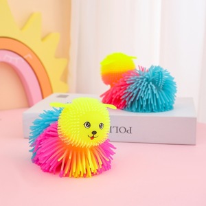 2025 Children's Toys Small Hedgehog Puffer <b>Ball</b> Flash Soft Rubber Vent Baby <b>Squeezing</b> Toy - Product Image 3