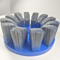 Brosse à disque abrasive segmentée TDF en nylon, oxyde d'aluminium, pour le polissage des jantes en alliage automobile et le débavurage robotisé CNC