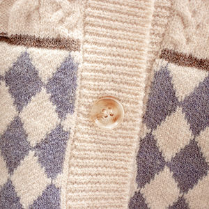 Pull à col rond à carreaux pour bébés garçons et filles, vêtements chauds en polyester/coton pour enfants en bas âge - Product Image 3