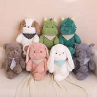 Nouveau Noël Animal En Peluche Jouet Ours Personnaliser Doux En Peluche De Noël Chanceux Peluche Jouets pour Enfant Garçon Fille Cadeaux