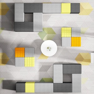 Ensemble de canapés modulaires en cuir moderne de haute qualité, meubles de bureau de luxe en forme de U pour usage commercial et hospitalier - Product Image 4