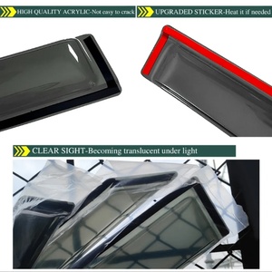Accessoires automobiles OEM/ODM, nouveau design, pare-soleil et pare-pluie en PC noir injecté pour Suzuki Jimny - Product Image 3