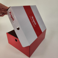 Boîte cadeau élégante en carton ondulé recyclable avec logo personnalisé, lamination brillante, fermeture magnétique, couvercle amovible, style dossier carré