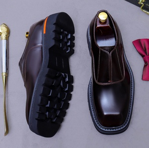 Chaussures en cuir de qualité professionnelle, confortables, antidérapantes, respirantes, style décontracté pour hommes. - Product Image 4