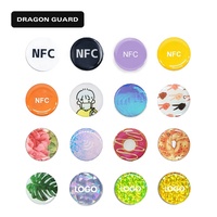 DRAGON GUARD Vente en gros de cartes NFC, autocollants RFID pour téléphone portable, étiquettes NFC imperméables en époxy