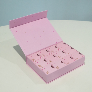 Boîte cadeau cosmétique rose vide personnalisée, <span class=keywords><strong>calendrier</strong></span> <span class=keywords><strong>de</strong></span> <span class=keywords><strong>l</strong></span>'avent <span class=keywords><strong>de</strong></span> Noë<span class=keywords><strong>l</strong></span>, compte à rebours <span class=keywords><strong>de</strong></span> 12 jours, emballage cadeau <span class=keywords><strong>de</strong></span> Noë<span class=keywords><strong>l</strong></span> - Product Image 6