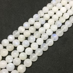 Hạt Đá Quý Tự Nhiên <span class=keywords><strong>Moonstone</strong></span> Mịn Vòng 4 Mm 5 Mm 6 Mm 8 Mm 10 Mm Perles Đá Đối Với Trang Sức Làm - Product Image 6