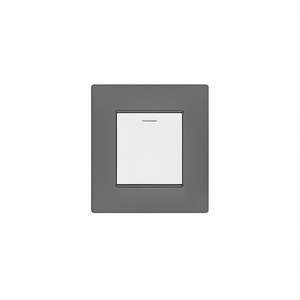 Grey Soft <b>Touch</b> 2 Way <b>Switch</b> Plate Compatible With Vimar Plana - Product Image 1