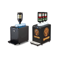 Distributeur de boissons mobile multi-bar à double robinet, refroidisseur automatique de tequila et de liqueurs froides pour 4 bouteilles, mini-refroidisseur magique pour hôtel