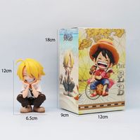 Figura de Acción de Monkey D. Luffy en Versión Q, Estilo Alegre, Figura Coleccionable, Juguete Coleccionable para Fanáticos del Anime y Niños