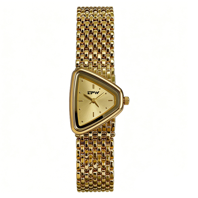 Custom Logo Luxury Triangle Shape Design Wrist Watch for Women Relojes De Lujo Cuarzo Manufacturer OEM Ladies Wristwatches