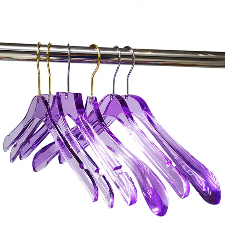 Transparent acrylic hanger plastic clothes hangers cloth shop acrylic shirt hanger