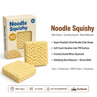 Southpeak Toy Noodle Squishy Slow Rise Crunchy Sound TPR Fidget Toy Stress Relief CE Retail Box Counter Display Factory OEM WS
