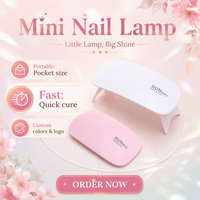 Lampe UV LED Professionnelle SUN Mini USB 6W pour Séchage de Vernis à Ongles, Portable, avec Logo Personnalisé
