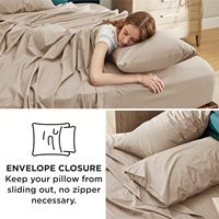 Ensemble de draps de lit Cloudland 2023 100% coton plié 4 pièces 200x90cm 300TC antibactérien HB personnalisable