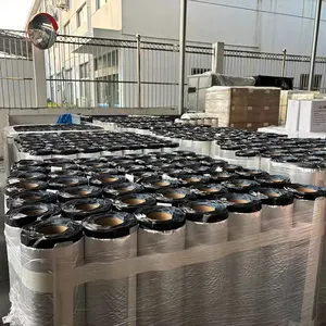 ANTI precio de fábrica hoja de membrana impermeable a prueba de fugas cinta de betún de aluminio 100mm cinta autoadhesiva de sellado para techo