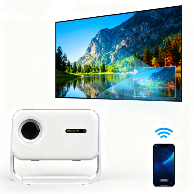 C660 Smart Portable Projector Android 11 Full HD 1080p LED Projector WiFi 6 Home Theater Proyector