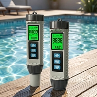 Newest Digital 8 in 1 CL PH EC TDS SG ORP Temp Tester Saltwater Aquarium Drinking Water Multi Parameter Water Quality Meter